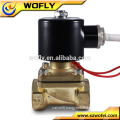 2/2 way Brass industrial direct acting solenoid valve 110v ac 1/2 nc